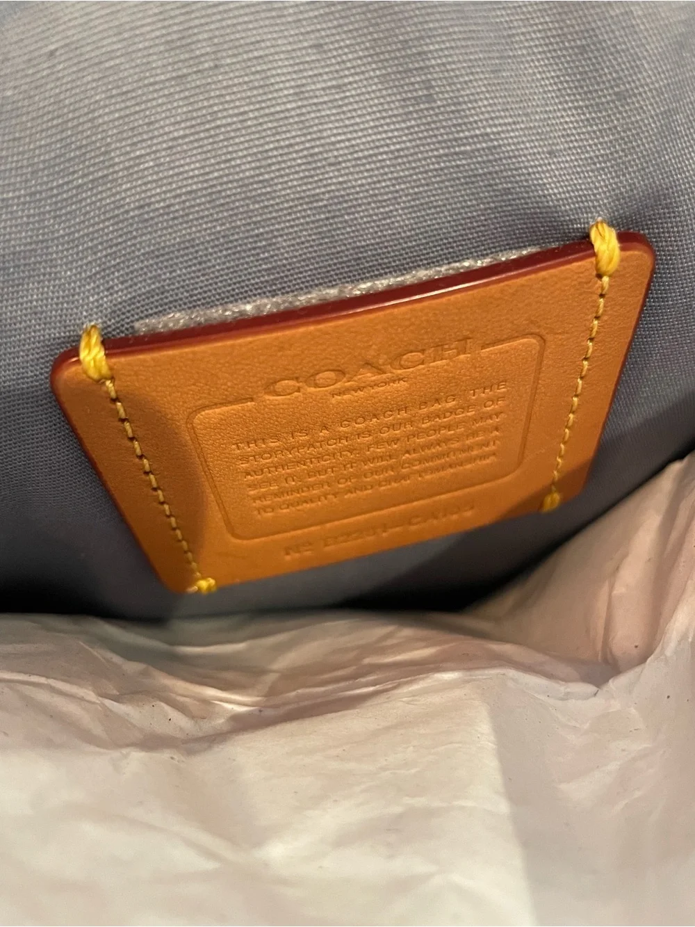 Coach Soft Tabby Signature Denim Shoulder Bag